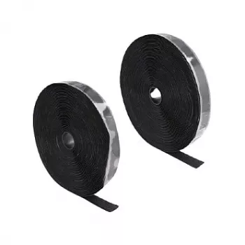 DeLOCK wytrzymała taśma rzepowa samoprzylepna dł. 15 m x szer. 25 mm czarna