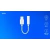 Adapter audio USB Type 3.1 C (M) – Jack 3,5mm (F) Biały SAVIO AK-52