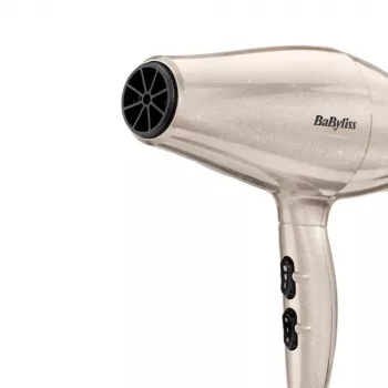 Suszarka do włosów BABYLISS 5914PE — 2000 W, silnik DC, 3 poziomy temperatury, 2 prędkości, funkcja zimnego nawiewu, Czarna/Złota/Różowe złoto