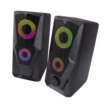 Loudspeaker ESPERANZA BAILA 6 W przewodowy głośnik podłogowy, 6 W RMS, 160–20000 Hz, 3 Ω, USB i 3,5 mm, para