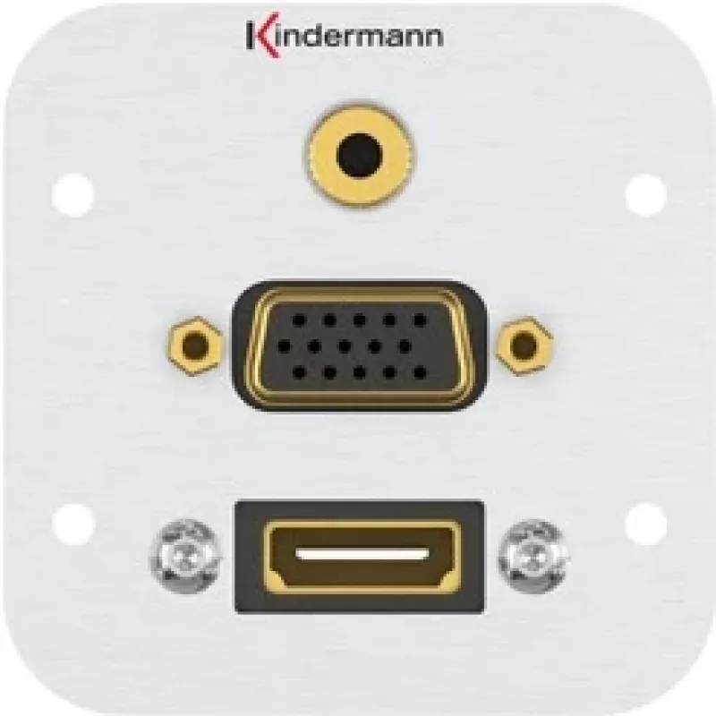 Gniazdo przyłączeniowe HDMI VGA 3,5 mm Kindermann 7441000586