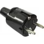 AS SCHWABE PVC-Plug 16A, 250V wersja niezawodna czarny (62222)