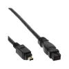 Kabel FireWire 400 na 800 InLine 34901 1 m Męski/Męski Czarny