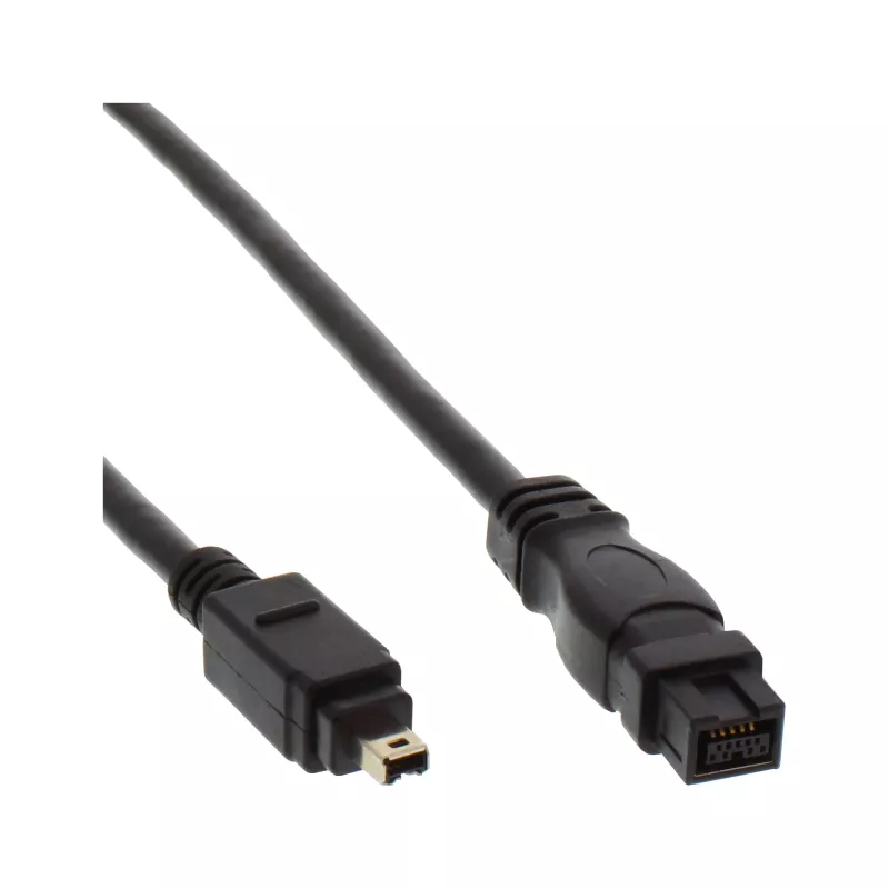 Kabel FireWire 400 na 800 InLine 34901 1 m Męski/Męski Czarny