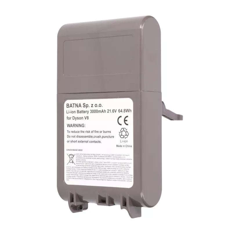 Bateria do odkurzacza Dyson V8 21,6V 3000mAh