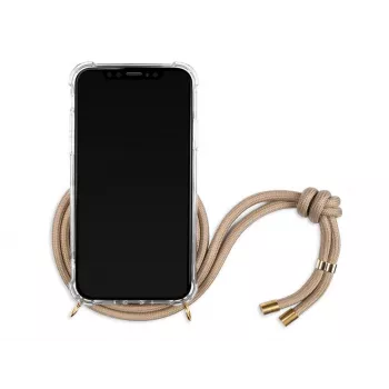 Etui na smartfona na szyję Lookabe do iPhone Xs Max — wykończenie złote nude