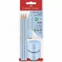 Ołówek grafitowy Faber-Castell 580074 B jasnoniebieski trójkątny