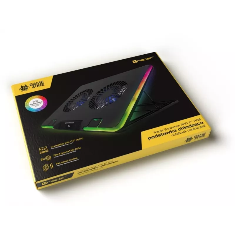 Stacja chłodząca Gamezone Snowman Pro 17 cali RGB