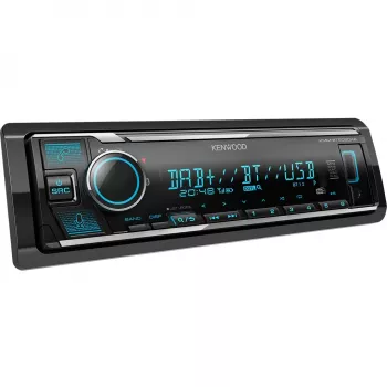 Elektronika KMM-BT508DAB, czarny, 1 DIN, 200 W, 50 W, 24 h, AAC, FLAC, MP3, WAV, WMA