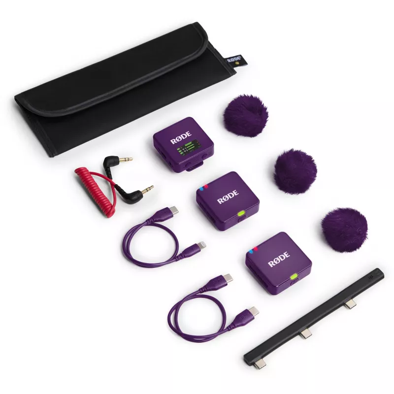 RØDE Wireless GO III fioletowy - bezprzewodowy system mikrofonowy (fioletowy)
