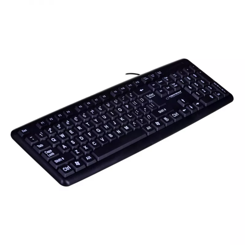 Klawiatura Esperanza EK129 USB QWERTY UK angielska Czarna