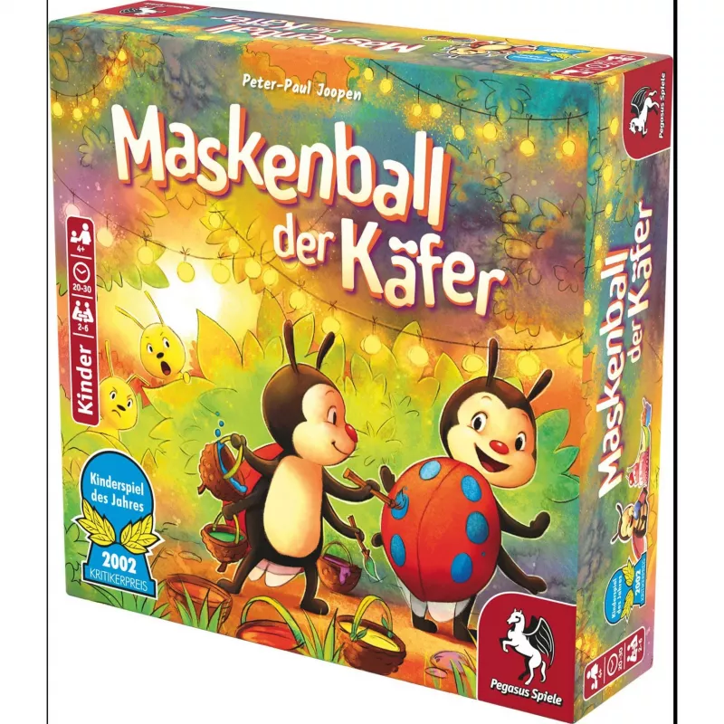 Maskenball der Beetle, gra planszowa Dziecięca Gra Roku 2002