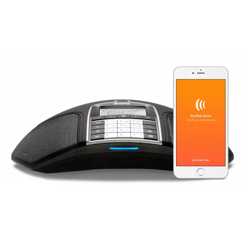 Konftel 300IPx - VoIP-Konferenztelefon - SIP v2 - Liquorice Black - dla Konftel C50300IPx Hybrid