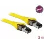 Kabel sieciowy DeLOCK 86582 Kat.8.1 2 m żółty