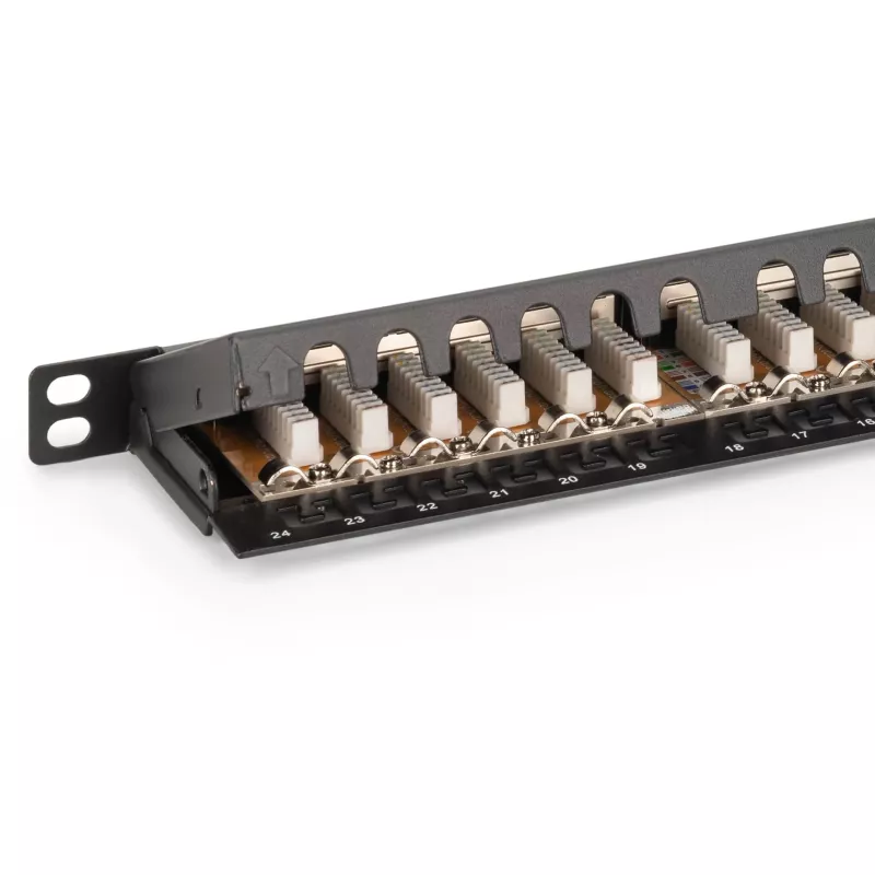 Patch Panel Digitus CAT 6 Class E High Density Shielded Czarny