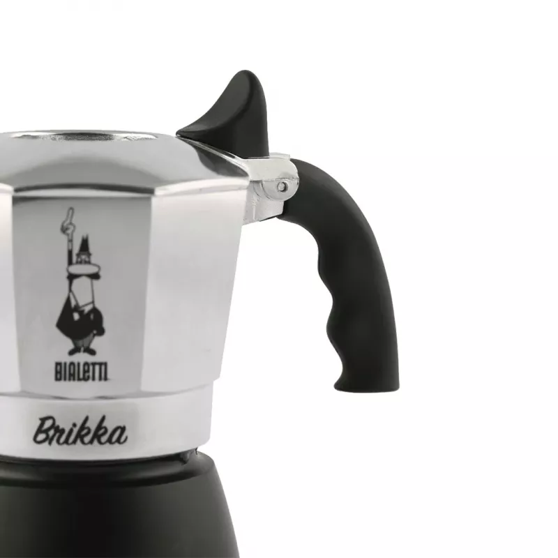 Bialetti Brikka Moka pot 0.1 L Czarny, Stal nierdzewna