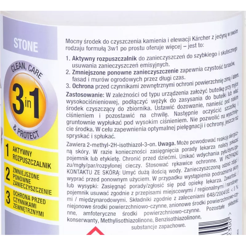 Uniwersalny środek czyszczący Karcher 6.295-765.0, 1000 ml, żrący