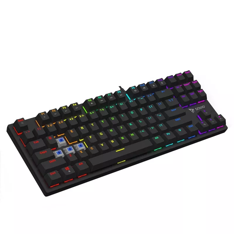 Klawiatura mechaniczna RGB Tempest X2 Outemu Blue Savio Savgk-tempest X2 Bl