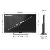 Smart TV Sharp 50HR7265E 50 inch Google TV Czarny