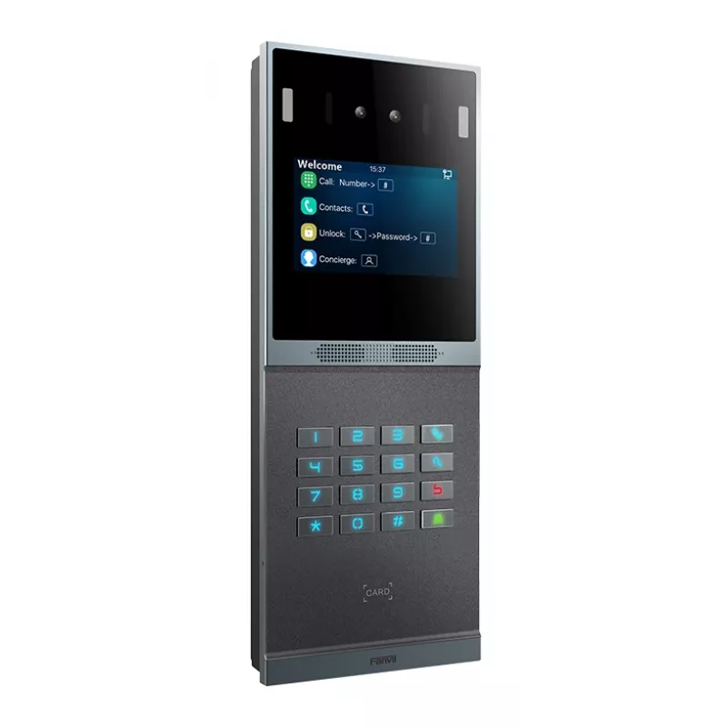 Fanvil i66 System wideodomofonu 2 MP 10,2 cm 4 cale Czarny Szary