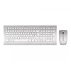 CHERRY DW 8000 klawiatura z myszką do biura RF Wireless francuski Srebrny, Biały