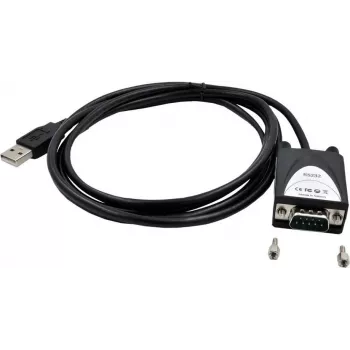 Exsys - Adapter szeregowy - USB - RS-232 - Czarny (EX-1311-2-5V)