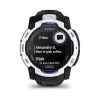 Smartwatch GARMIN Instinct 3.05 cm (1,2 cala) AMOLED 45 mm 390x390 px ekran dotykowy czarny biały GPS 4 GB 53 g pasek silikonowy