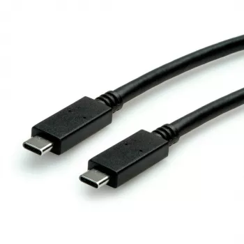 ROLINE USB3.2Gen2 kabel PD 20V5A Type C-C ST/ST 0.5m - Kabel - Cyfrowy/Dane - 0,5 m (11.99.9057)