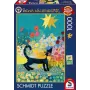 Rosina Wachtmeister: Katze w morzu kwiatów, puzzle 1000 elementów