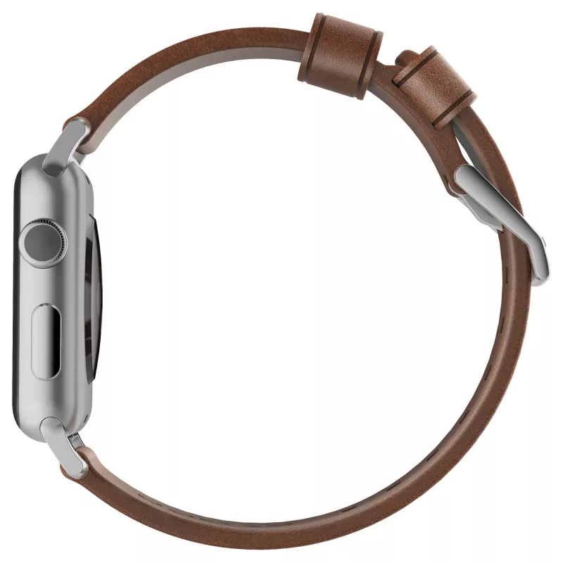 Pasek Nomad NM1A4RSM00 do smartwatcha — brązowa skóra