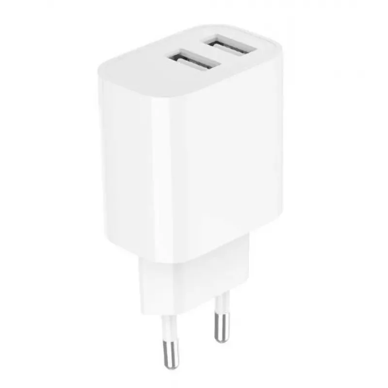 Ładowarka Gembird TA-UC-2A12-01 Wewnętrzna AC 2.4A 2 USB Biała
