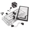 Płyta dystrybucyjna pompy EK Water Blocks EK-QuantumX Loophole D5 PWM, czarny pleksiglas