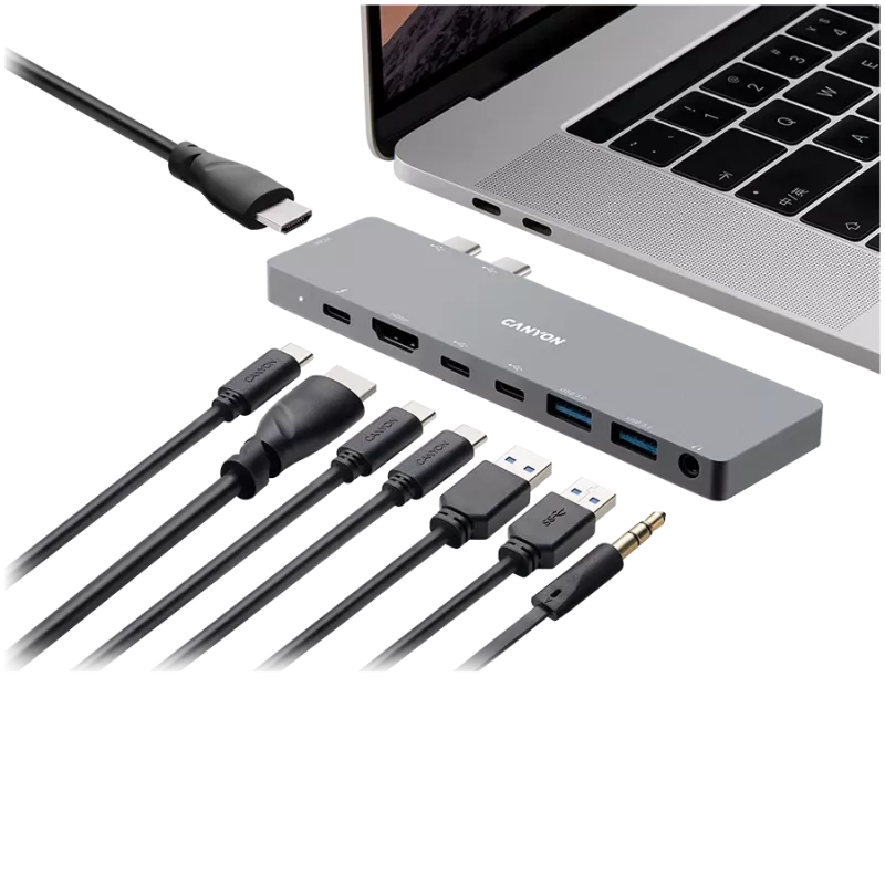 Stacja dokująca ChargingDock 2xTB - 2xHDMI 2xUSB 3.0 2xUSB-C jack