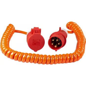 as-Schwabe 70419 Kabel zasilający pomarańczowy 5 m CEE16/5 (70419)