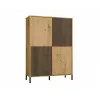 KAMARO 4DK cienki/GŁ dąb ARTISAN DISPLAY CABINET