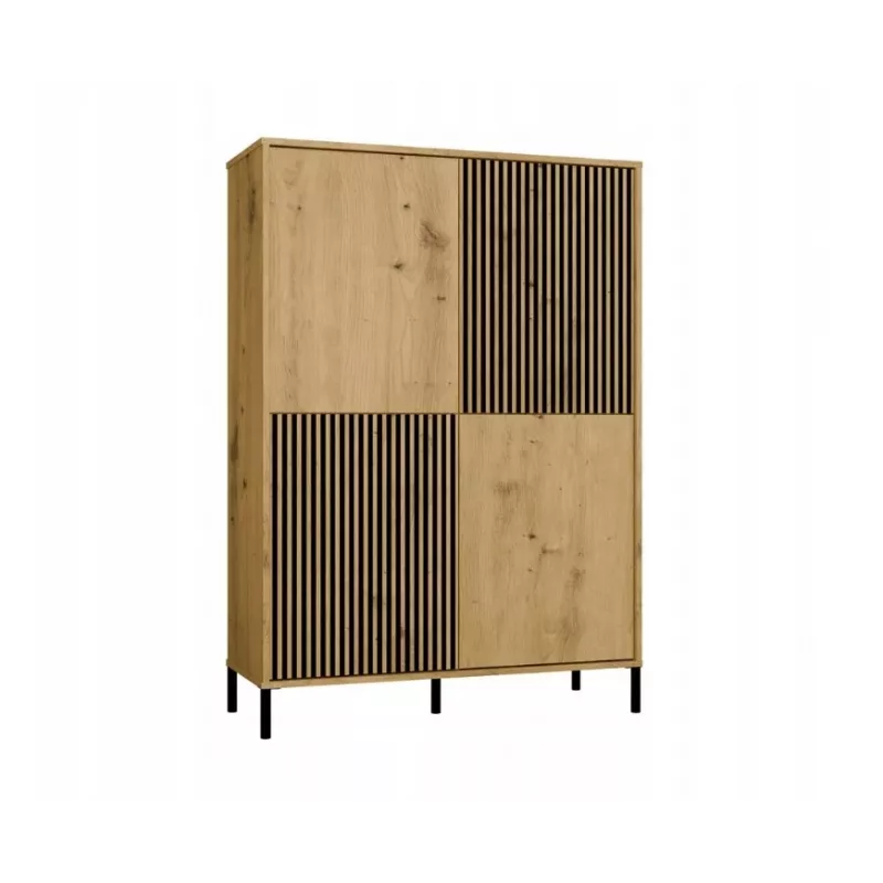 KAMARO 4DK cienki/GŁ dąb ARTISAN DISPLAY CABINET