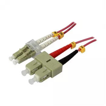 LWL-2-Fiber-Patchk. 1.0mtr.LC-SC - 50/125um - OM4 - AD=2mm - Synergy 21