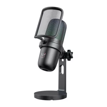 Mikrofon Onikuma M-730 RGB (czarny) — gamingowy mikrofon USB/PC z podświetleniem RGB
