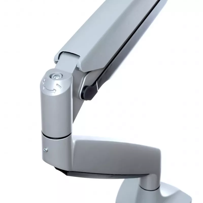 ART RAMM L-35HD gazowy uchwyt biurkowy do 1 monitora 17–45 cali, USB-A i USB-C