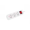 Przedłużacz sieciowy LANBERG PS1-03E-0300-W — kabel 3 m, 3 gniazda typu E, biały, do użytku wewnętrznego