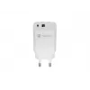 Przewodowa ładowarka do urządzeń mobilnych NATEC NUC-2140, 30W, USB-C PD 3.0 + USB-A, Samsung AFC, Biała