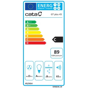 Okap podszafkowy CATA GT-PLUS 45 X /M — 492 mm, stal nierdzewna, 645 m³/h, filtry metalowe, sterowanie przyciskami