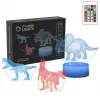 Lampa stołowa LED MANTA SNL117RGB RGB dekoracja światłem 3D z dinozaurem