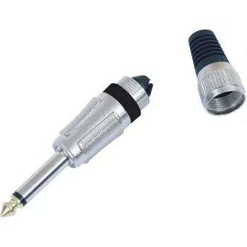 Wtyk mono 6,3 mm Omnitronic, model 30200694, niklowane złącze audio