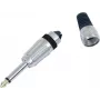 Wtyk mono 6,3 mm Omnitronic, model 30200694, niklowane złącze audio