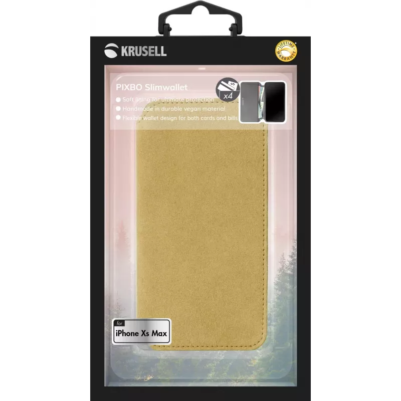 Etui z klapką Krusell Broby 4 Card SlimWallet iPhone XS Max