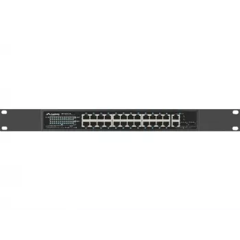 Przełącznik Lanberg 24x 100MB DSP+/2x Combo Rack 19 360W V2