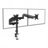 Uchwyt na 2 monitory Maclean, sprężyna gazowa, 17-32 inch, 2-10 kg, czarny, MC-136