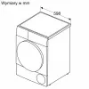 Suszarka kondensacyjna Bosch WQG145APPL 9 kg pompa ciepła, 14 programów, wyświetlacz LED, biała