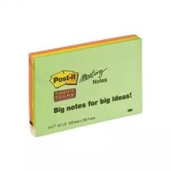 Karteczki samoprzylepne 3M Post-it Super Sticky Meeting (6445-4SS)